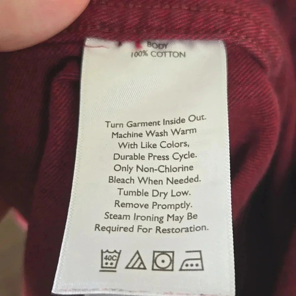 Men's Flannel Red Button-Down Shirt - Picture 8 of 9